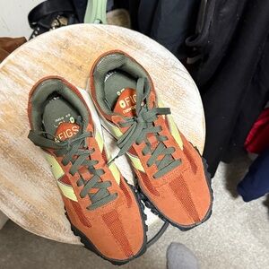 New Balance Orange and Green Sneakers